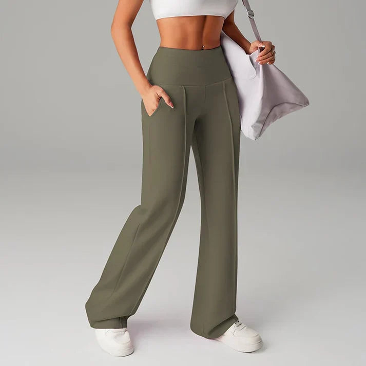 Alba | Straight-Cut Wide-Leg Pants