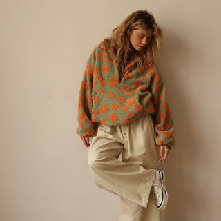 Meadow | Cozy Floral Fleece Jacket