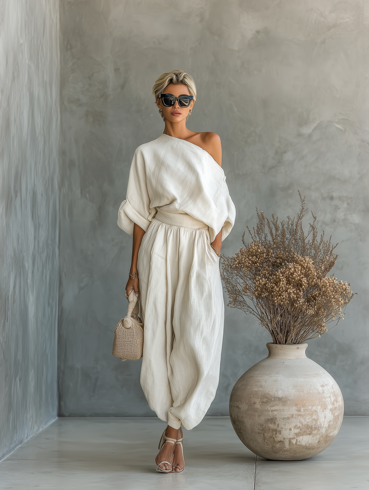 Ayla | Minimalist One-Shoulder Set