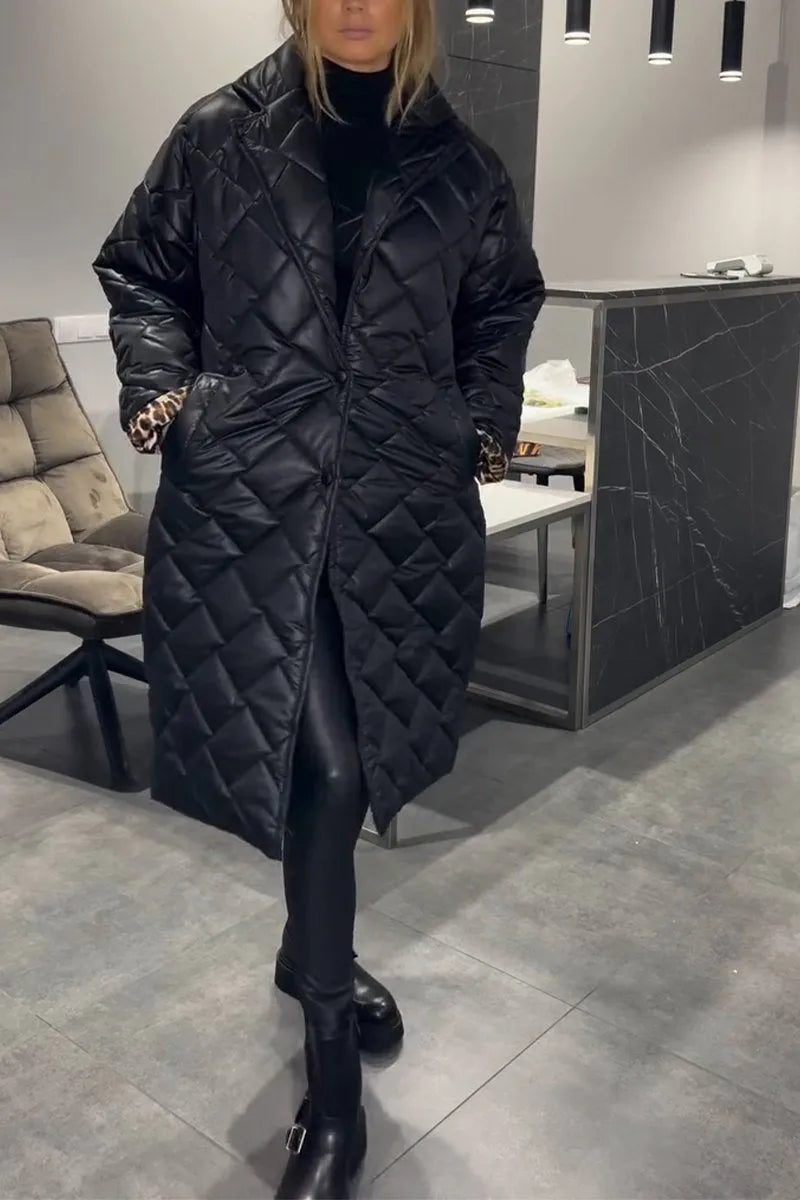Lina | Elegant Leopard-Print Coat