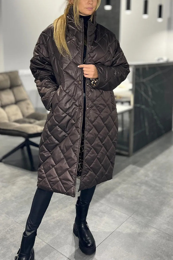 Lina | Elegant Leopard-Print Coat