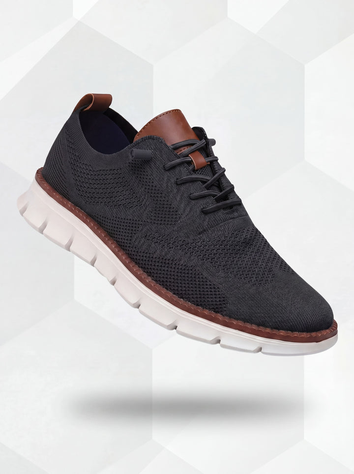 Dirk | Breathable Everyday Shoes – Black-White