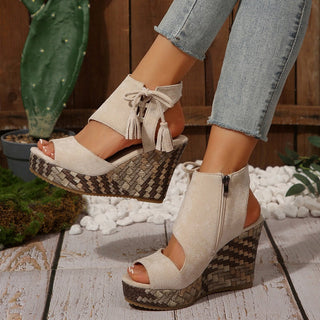Marnie | Lace-Up Platform Sandals
