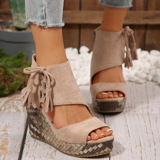 Marnie | Lace-Up Platform Sandals