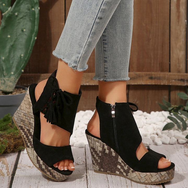Marnie | Lace-Up Platform Sandals