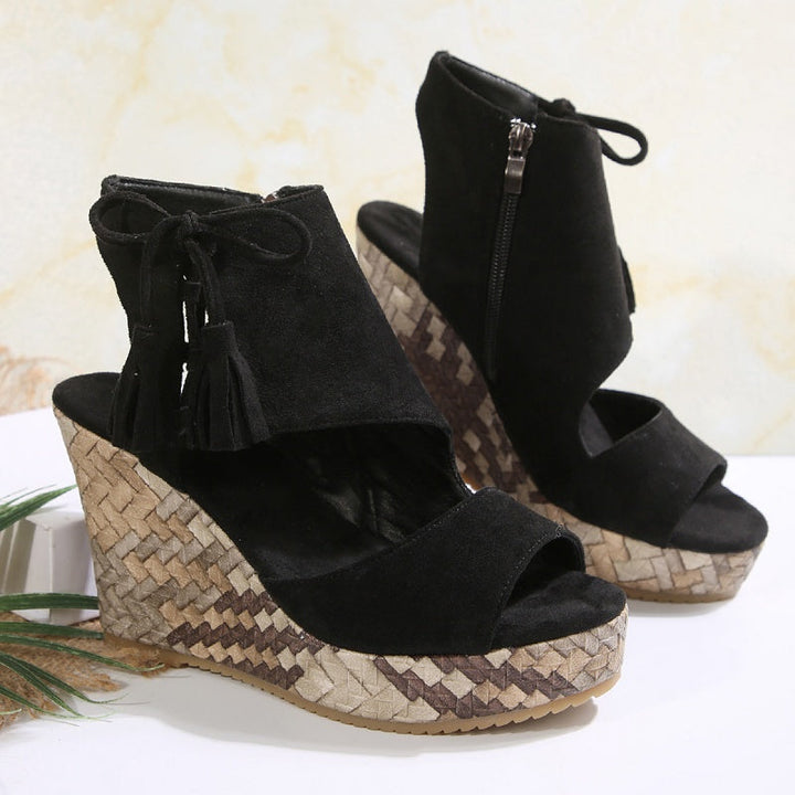 Marnie | Lace-Up Platform Sandals
