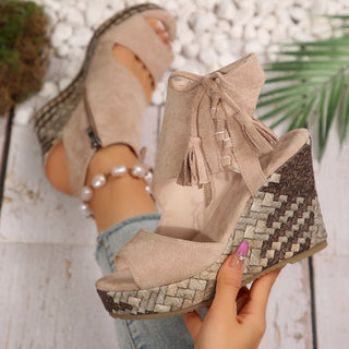 Marnie | Lace-Up Platform Sandals