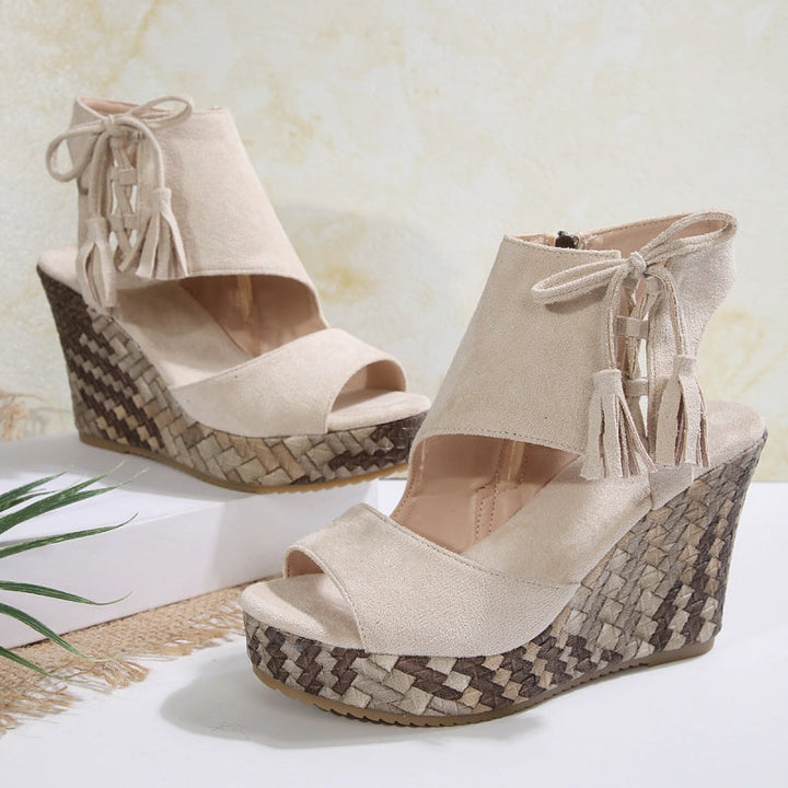 Marnie | Lace-Up Platform Sandals