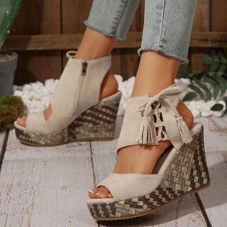 Marnie | Lace-Up Platform Sandals
