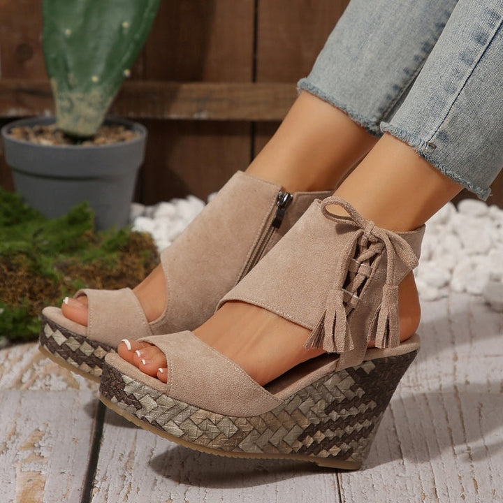 Marnie | Lace-Up Platform Sandals