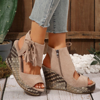 Marnie | Lace-Up Platform Sandals