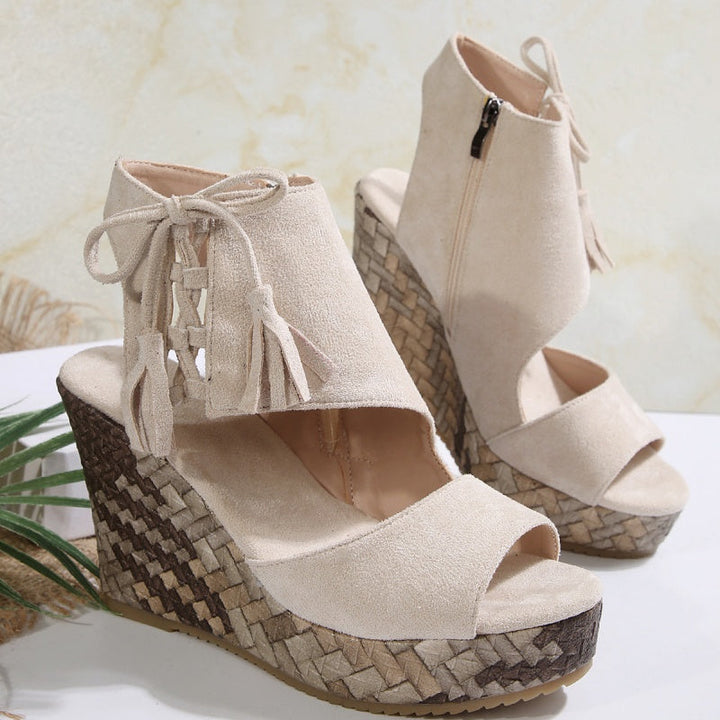 Marnie | Lace-Up Platform Sandals