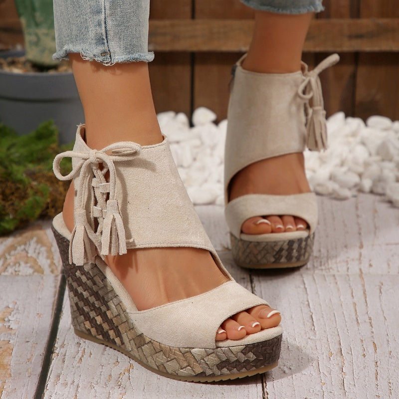 Marnie | Lace-Up Platform Sandals