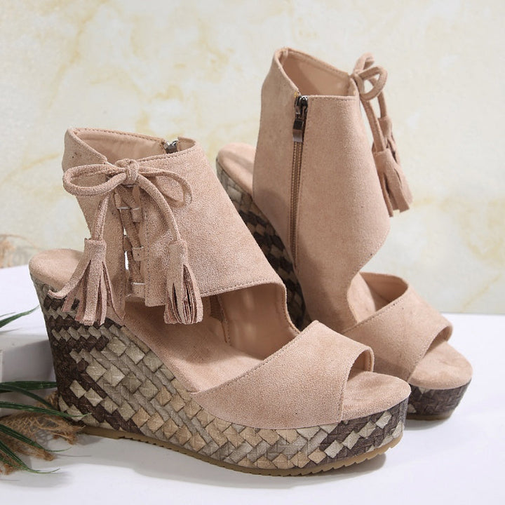 Marnie | Lace-Up Platform Sandals