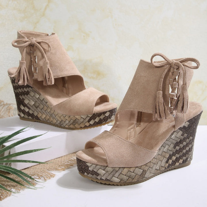 Marnie | Lace-Up Platform Sandals