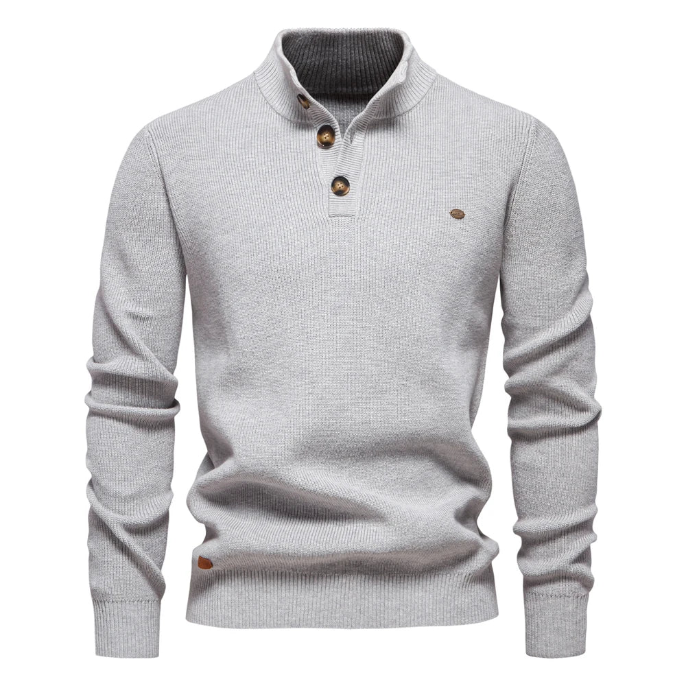Michiel | Men's Sweater with Button Detail