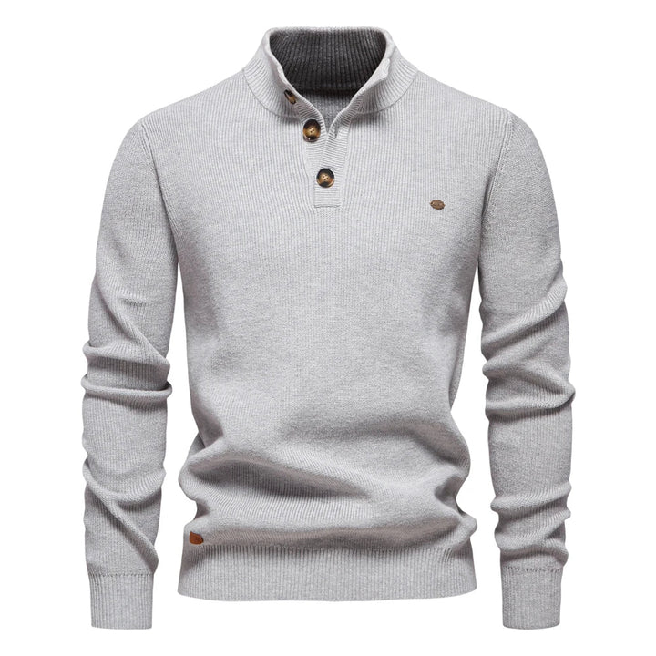 Michiel | Men's Sweater with Button Detail