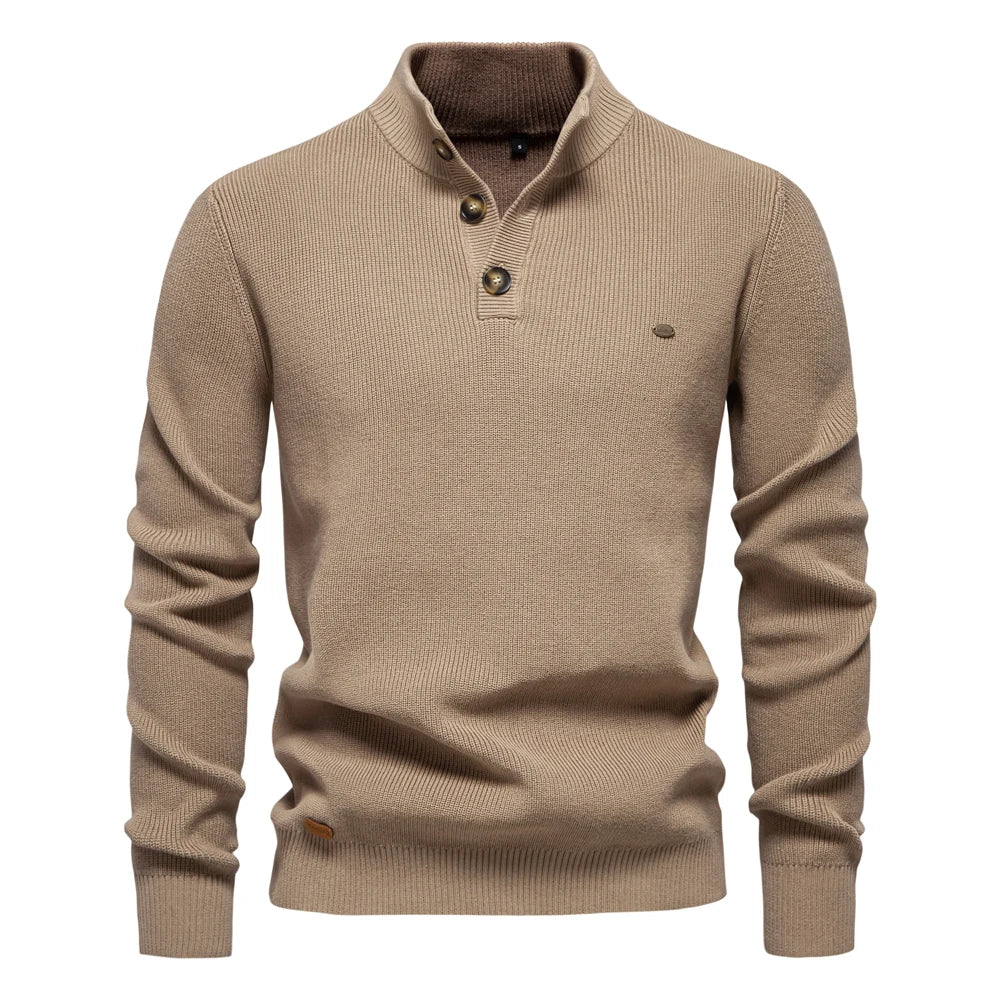 Michiel | Men's Sweater with Button Detail