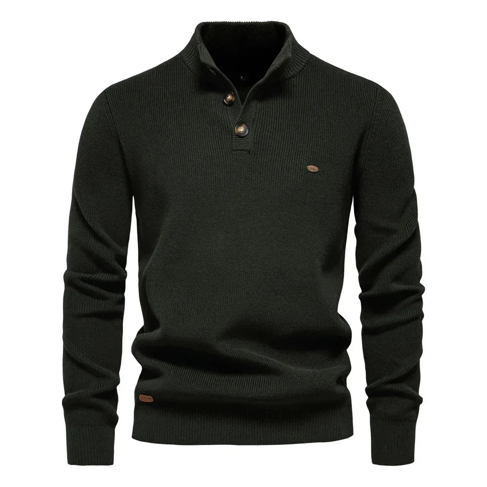 Michiel | Men's Sweater with Button Detail