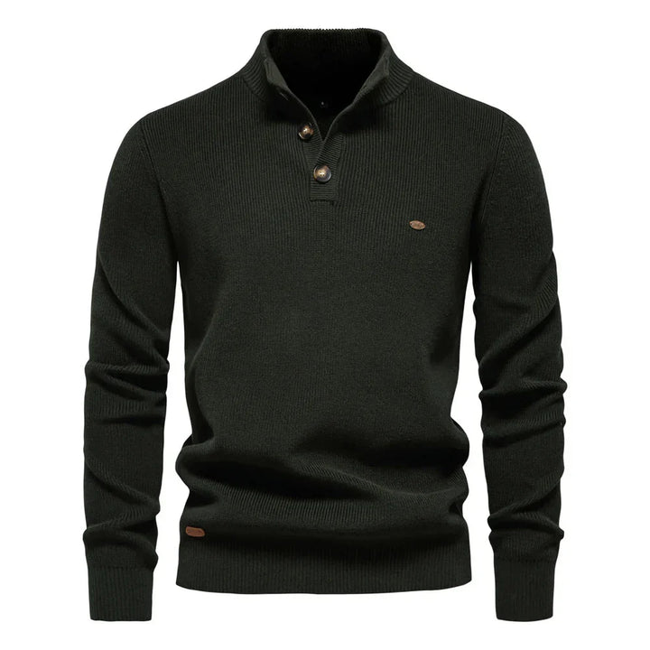 Michiel | Men's Sweater with Button Detail