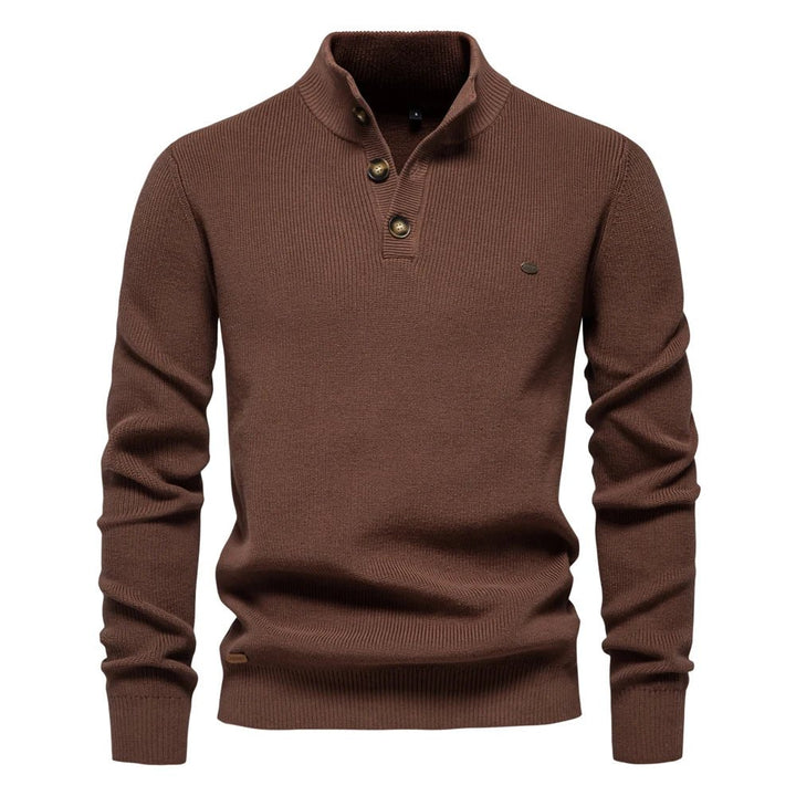 Michiel | Men's Sweater with Button Detail