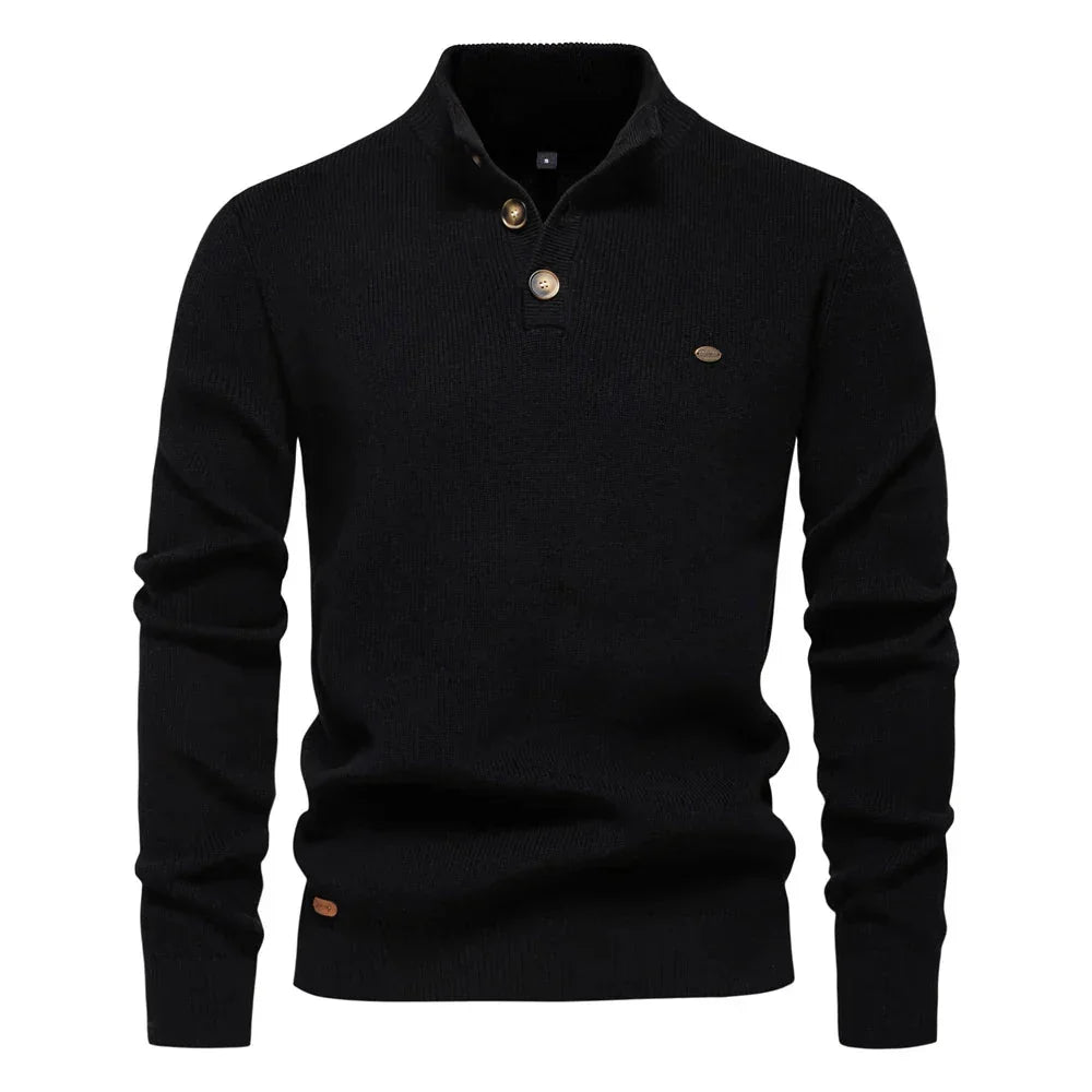Michiel | Men's Sweater with Button Detail