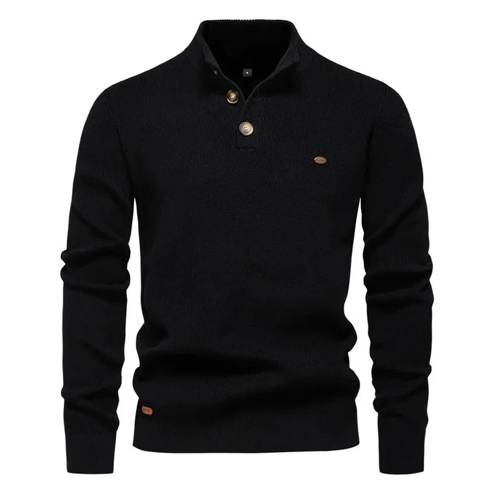 Michiel | Men's Sweater with Button Detail