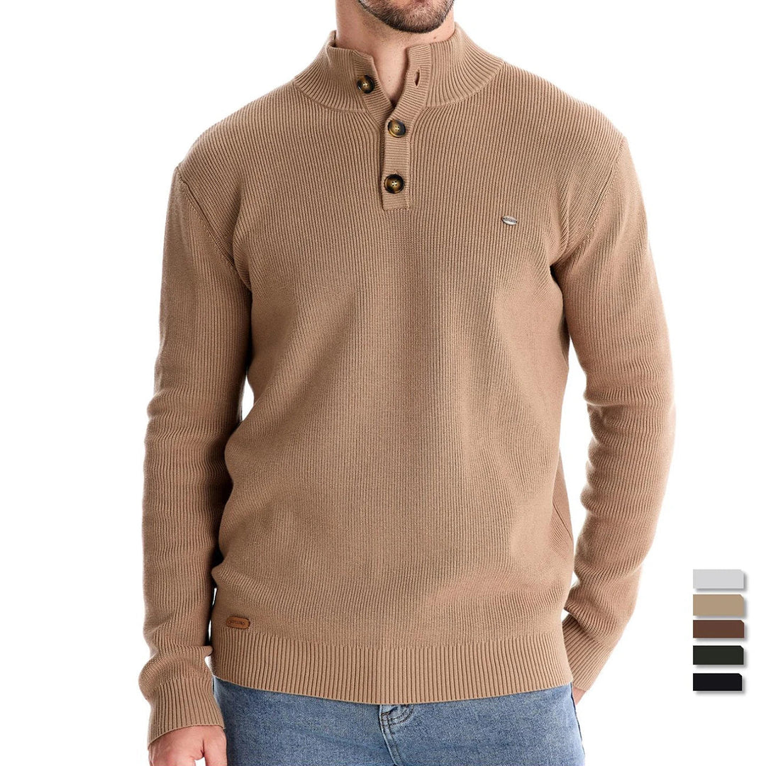 Michiel | Men's Sweater with Button Detail