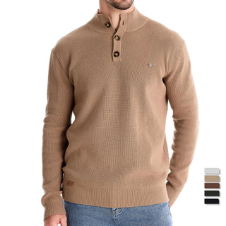 Michiel | Men's Sweater with Button Detail