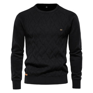 Daniel | Men's Sweater with Check Design