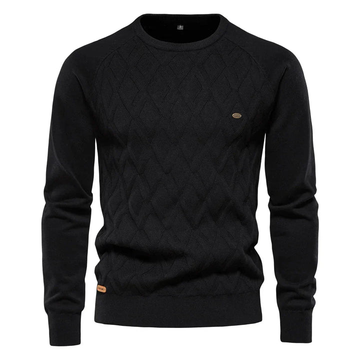 Daniel | Men's Sweater with Check Design