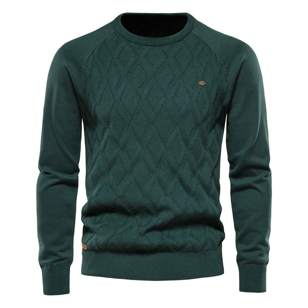 Daniel | Men's Sweater with Check Design