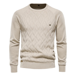 Daniel | Men's Sweater with Check Design