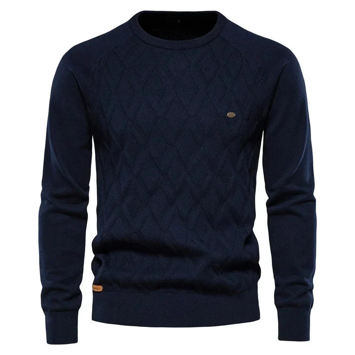 Daniel | Men's Sweater with Check Design