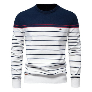 Sebastian | Men's Sweater with Stripe Design