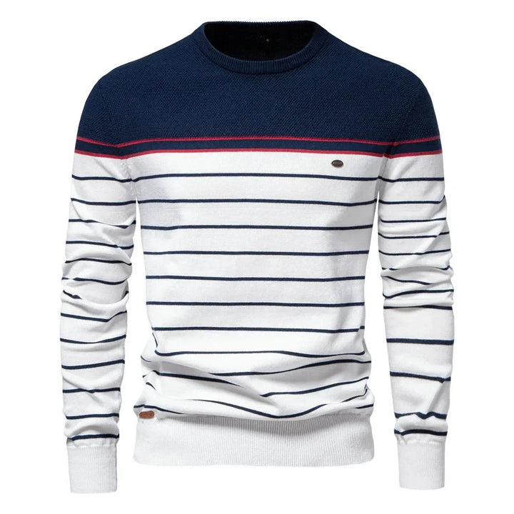 Sebastian | Men's Sweater with Stripe Design