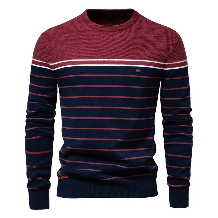 Sebastian | Men's Sweater with Stripe Design