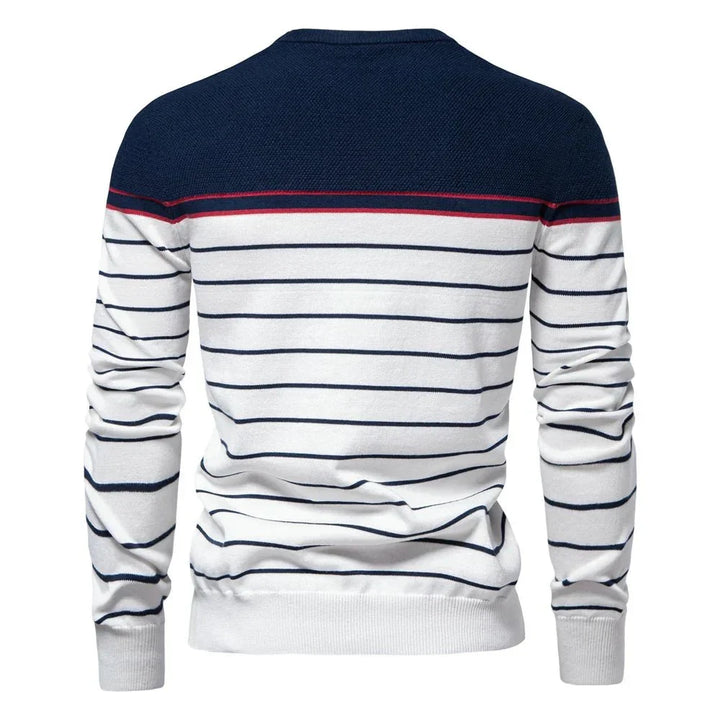 Sebastian | Men's Sweater with Stripe Design