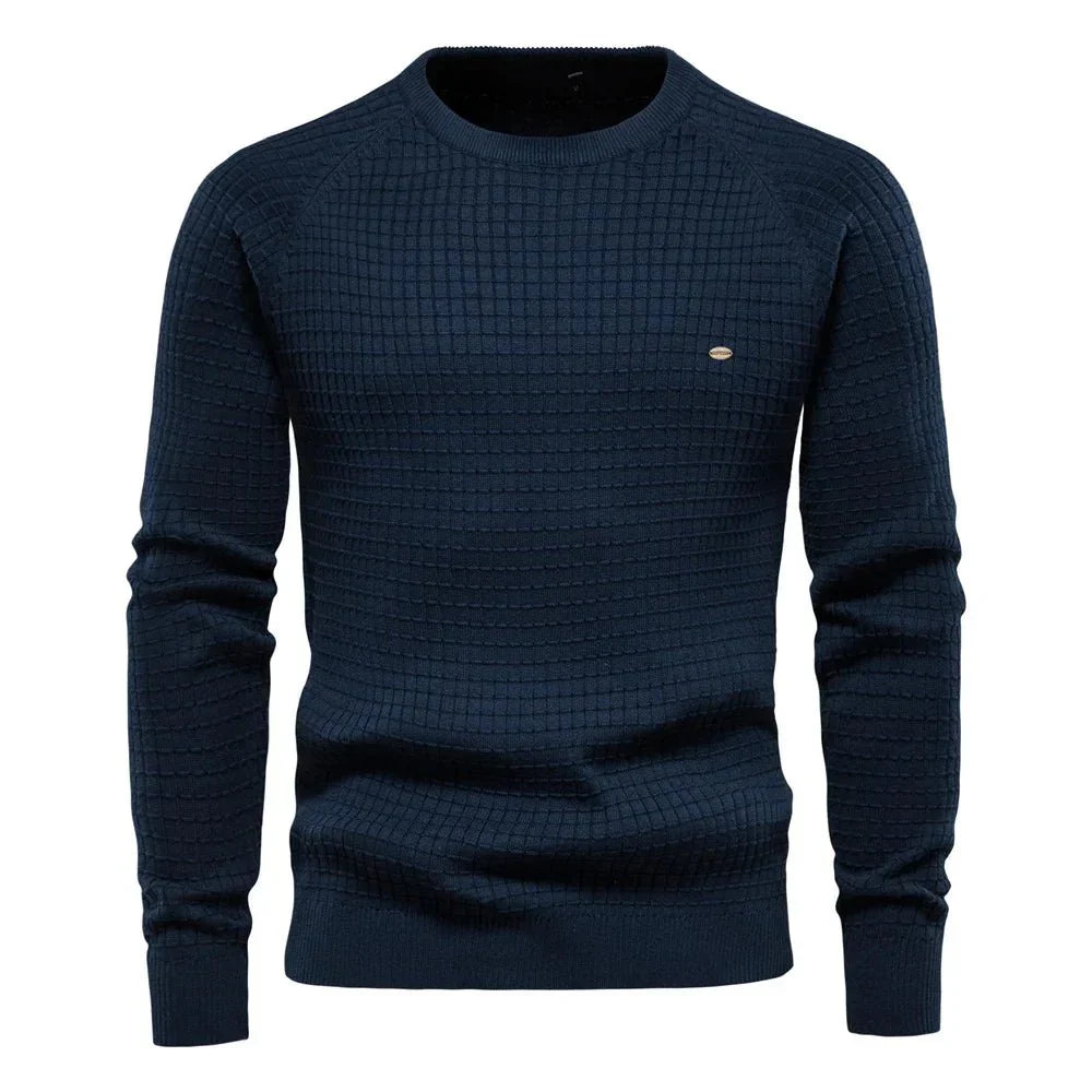 Vincent | Men's Sweater with Diamond Pattern