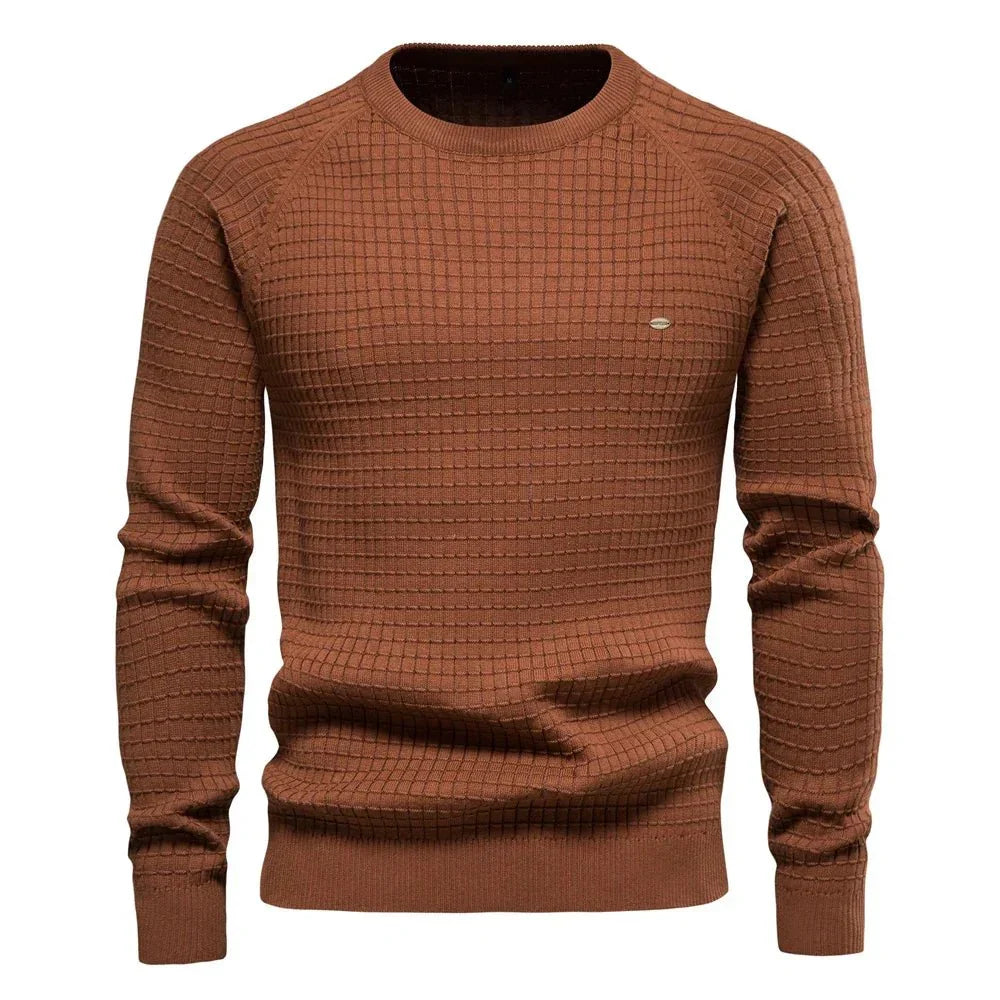 Vincent | Men's Sweater with Diamond Pattern
