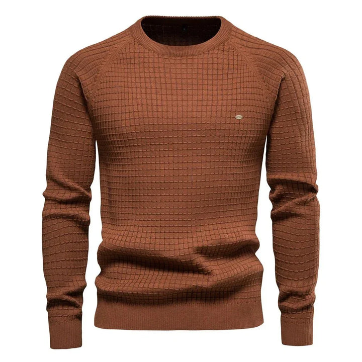 Vincent | Men's Sweater with Diamond Pattern