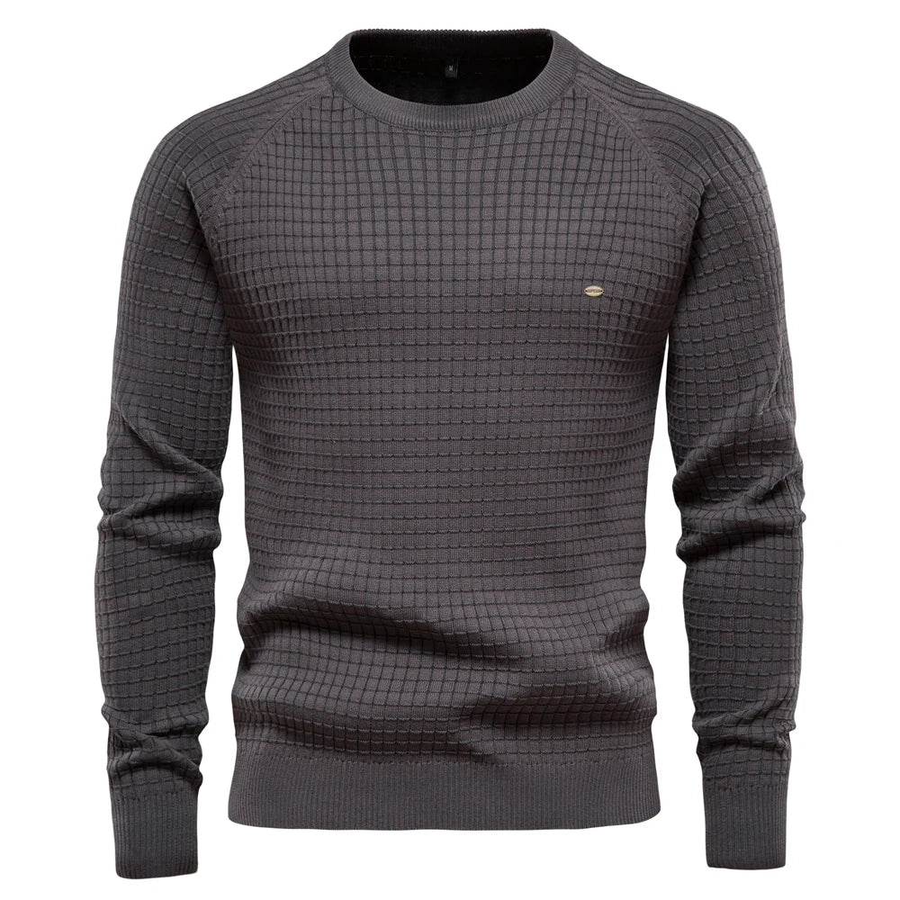 Vincent | Men's Sweater with Diamond Pattern