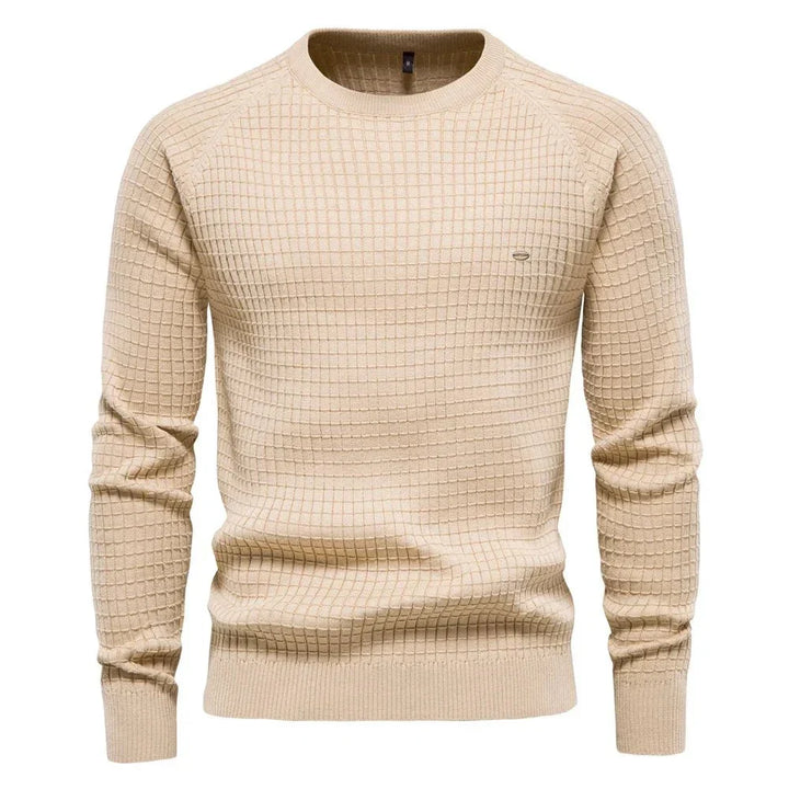 Vincent | Men's Sweater with Diamond Pattern