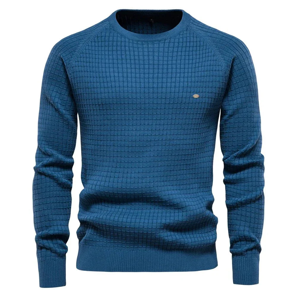 Vincent | Men's Sweater with Diamond Pattern