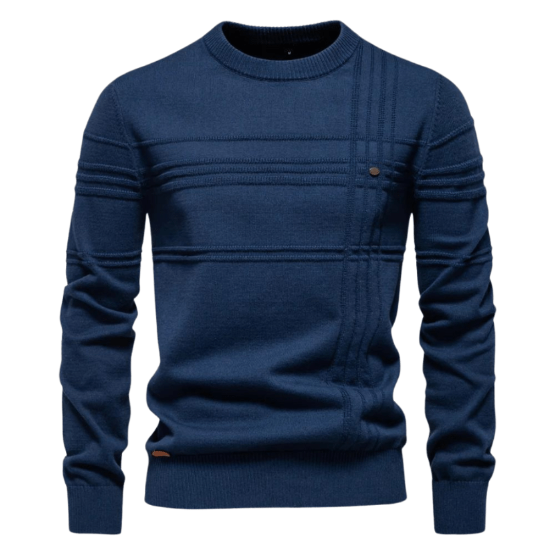 Gabriel | Men's Sweater with Diamond Pattern