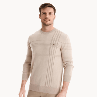 Gabriel | Men's Sweater with Diamond Pattern