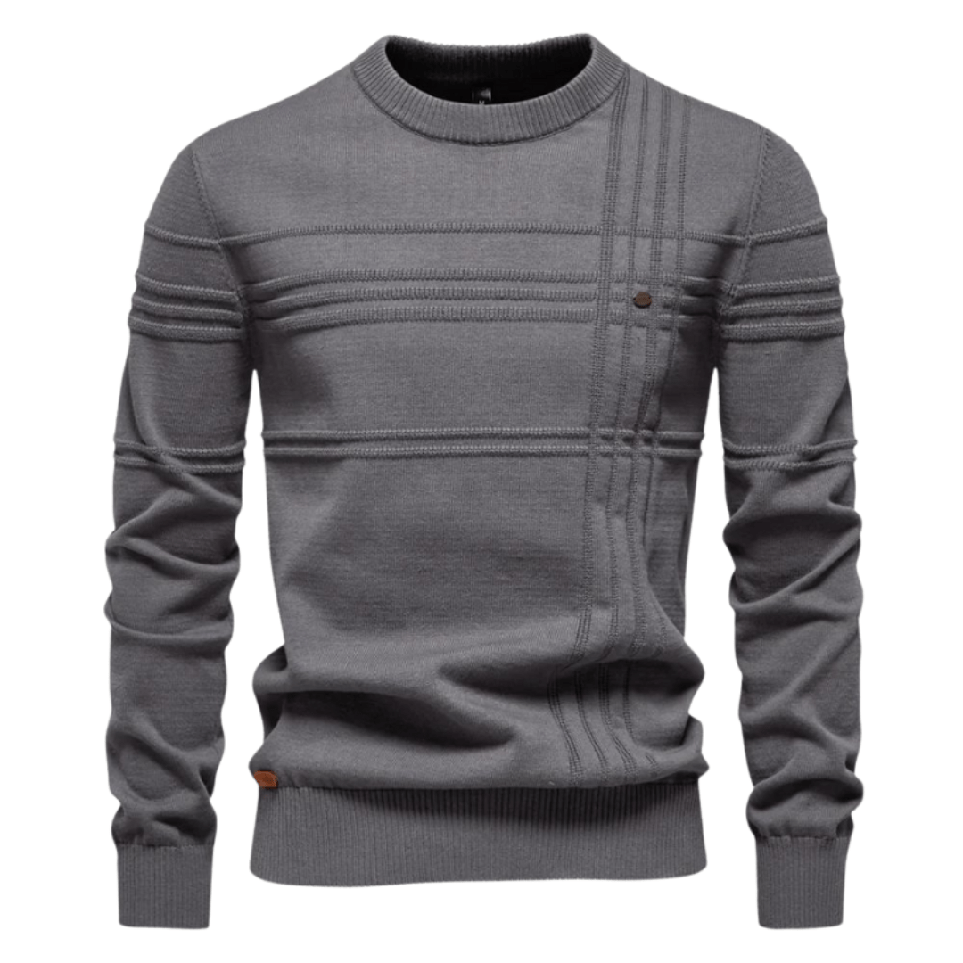 Gabriel | Men's Sweater with Diamond Pattern