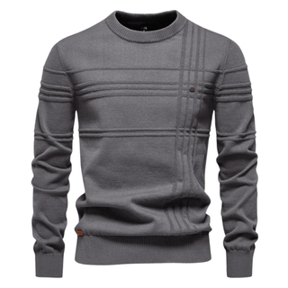 Gabriel | Men's Sweater with Diamond Pattern