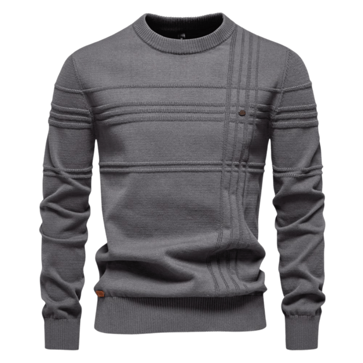Gabriel | Men's Sweater with Diamond Pattern