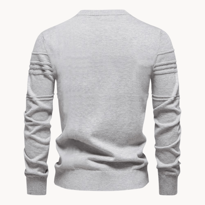 Gabriel | Men's Sweater with Diamond Pattern